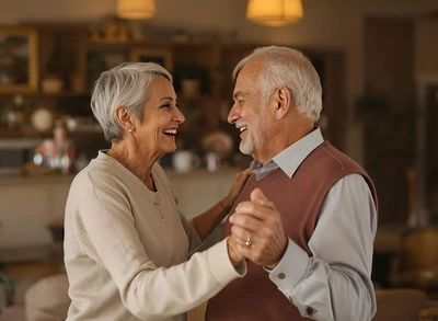 Services 4 two beautiful people happily dancing